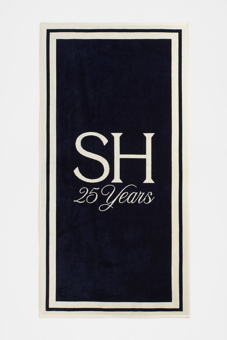 25 Anniversary Beach Towel  Twilight Blue