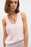 Crinkled Satin Longline Tank  Primrose  hi-res