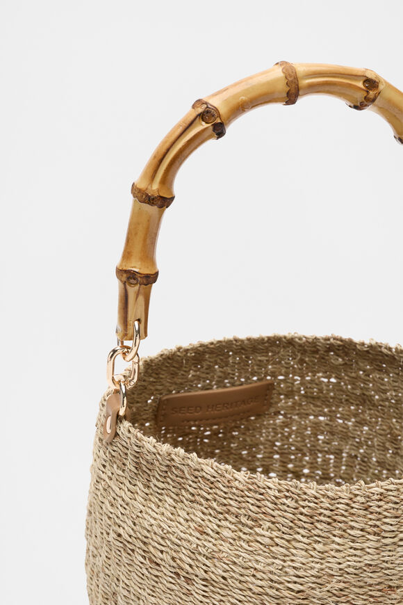 Handle Detail Bucket Bag  Natural  hi-res