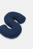 Blue Boucle Initial Cushion  S  hi-res