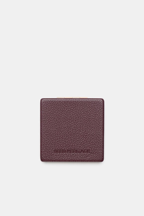 Compact Mirror  Plum Red  hi-res