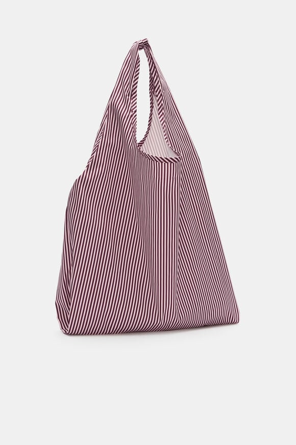 Packable Shopper Tote  Plum Red  hi-res