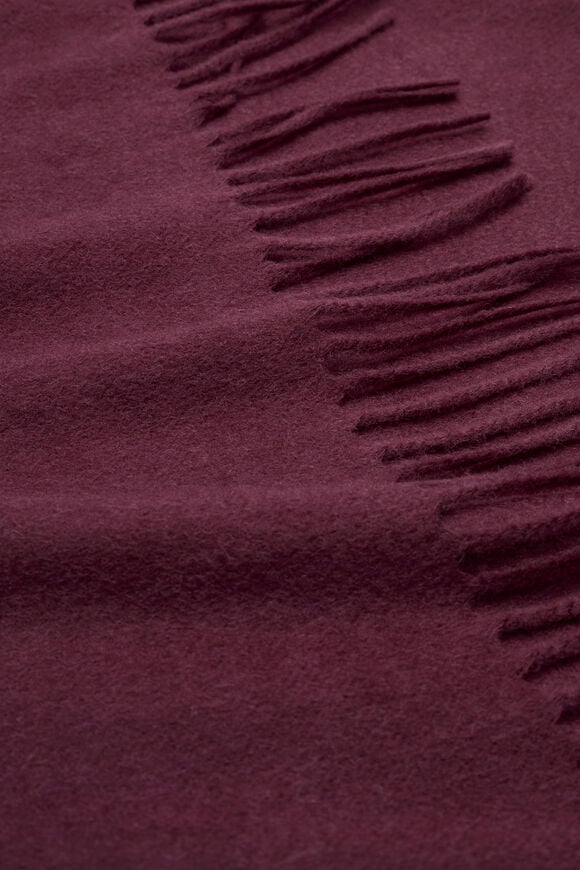Fringe Scarf  Plum Red  hi-res