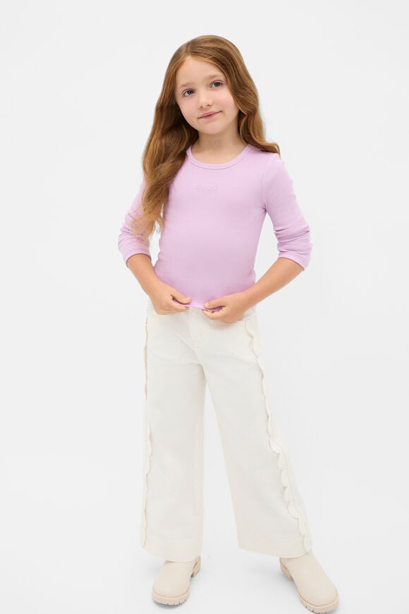 Core Logo Rib Tee  Orchid  hi-res