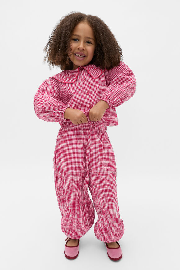 Heart Collar Top  Dark Cherry  hi-res