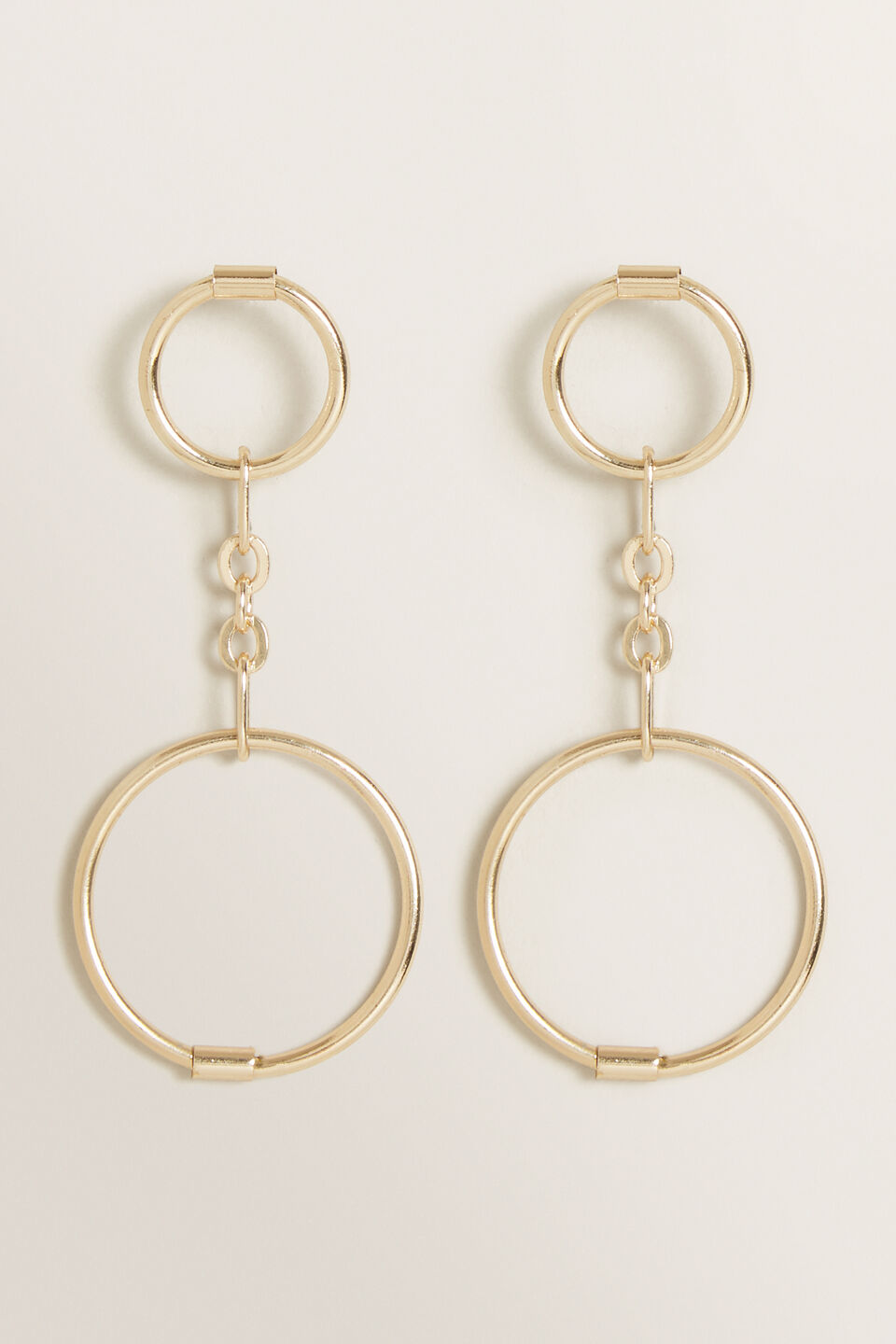 Double Circle Drop Earring  9