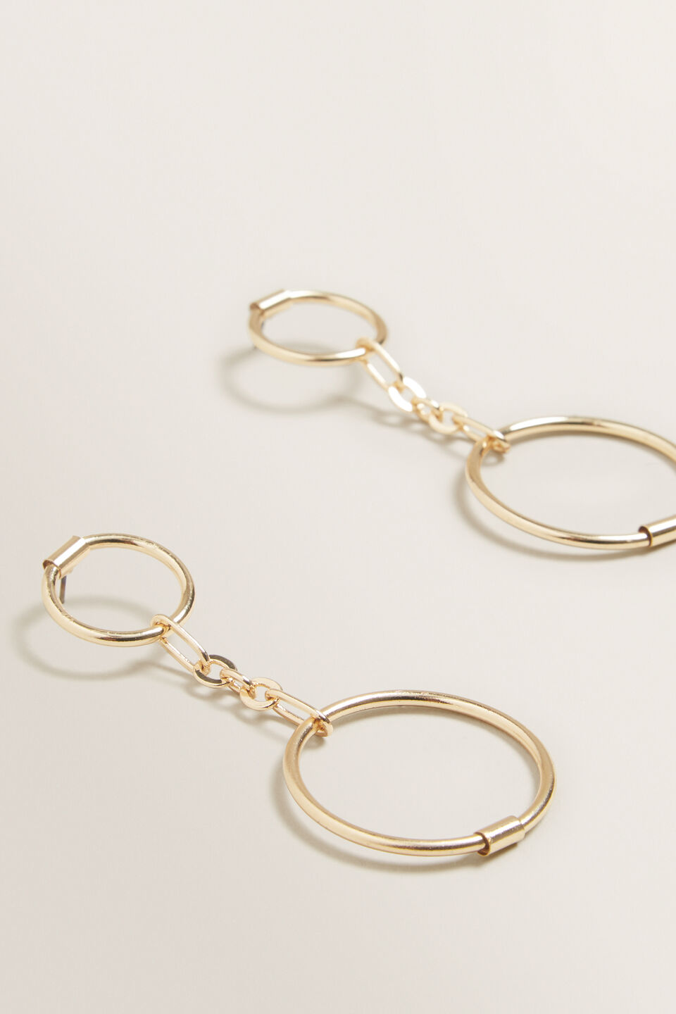 Double Circle Drop Earring  9