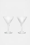 Selene Martini Glass Set of 2  Clear  hi-res