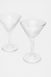 Selene Martini Glass Set of 2  Clear  hi-res