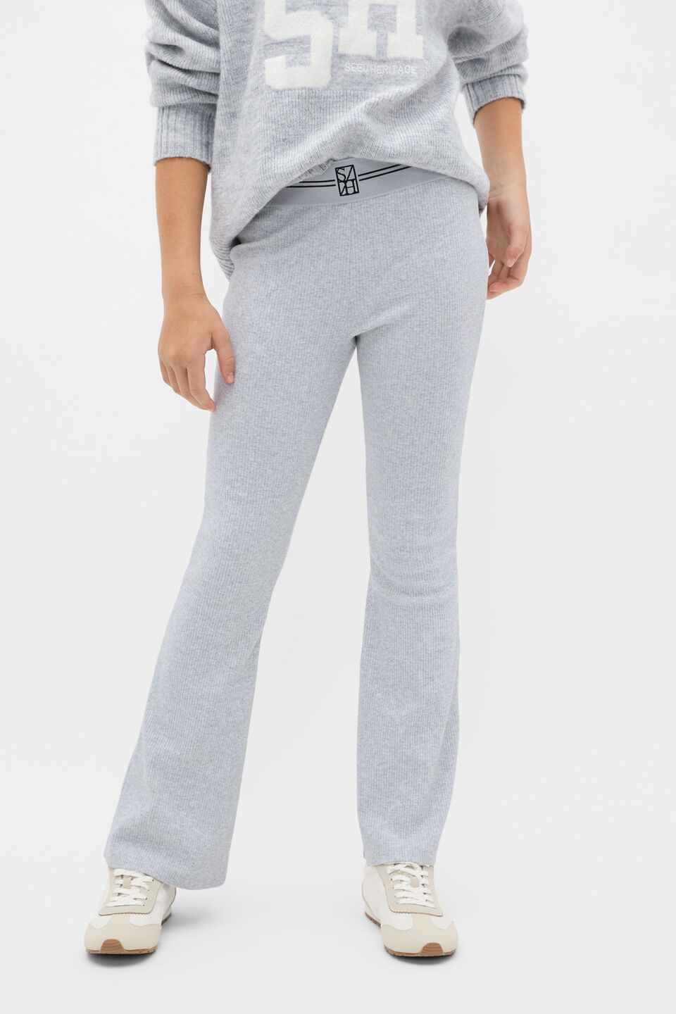 Logo Kick Flare  Cloud Grey Marle