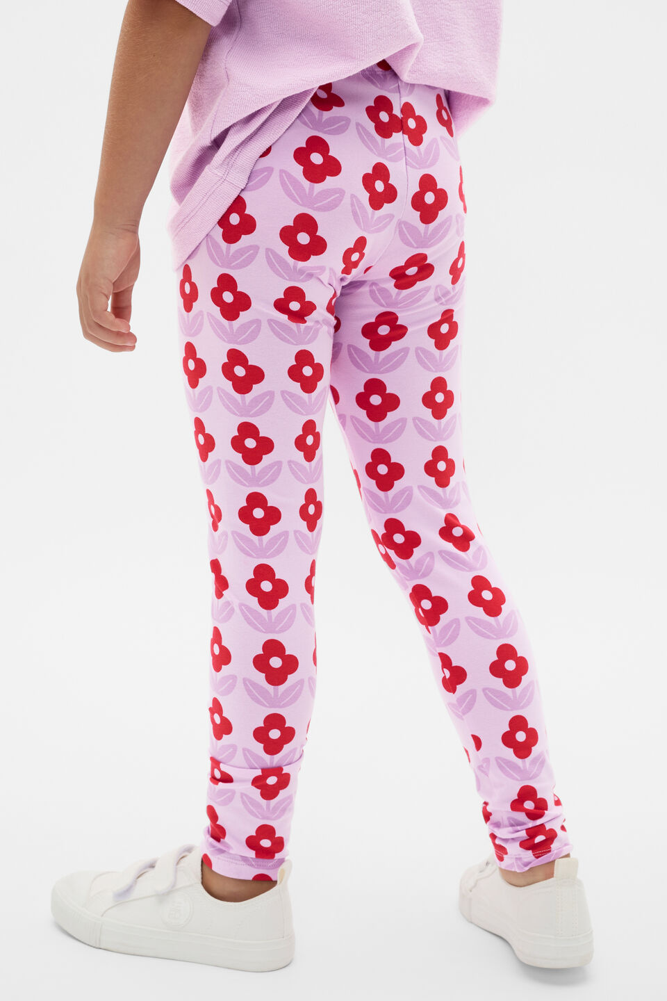 Floral Legging  Orchid