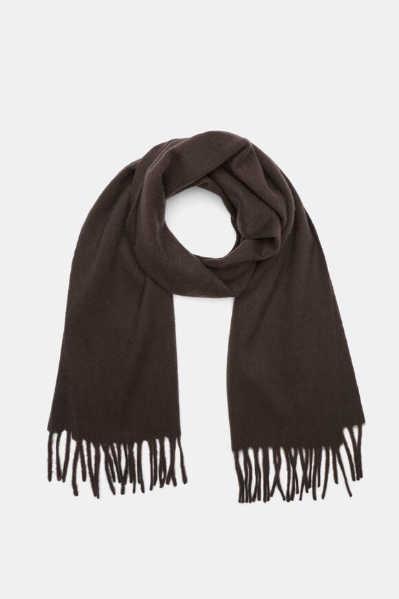 Super Soft Wool Scarf  Coffee Bean  hi-res