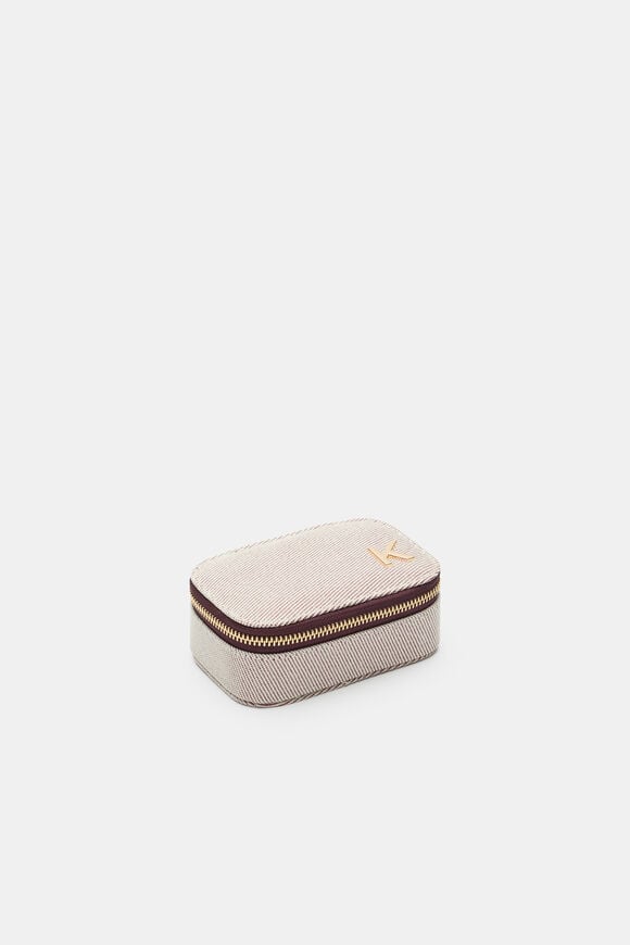 Mini Initial Jewellery Case  K  hi-res