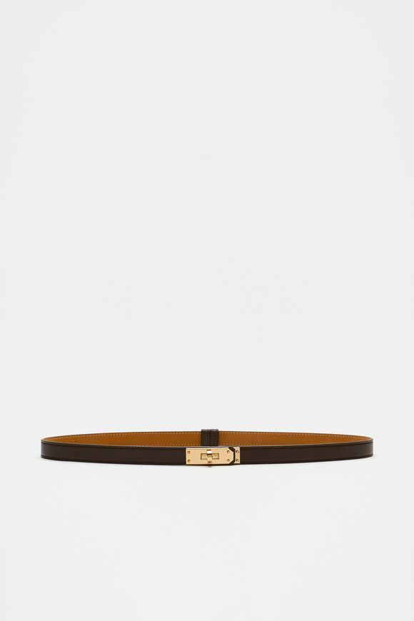Florence Twist Buckle Belt  Chocolate  hi-res