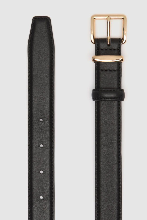 Cora Leather Belt  Black  hi-res