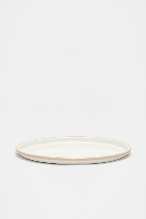 Loretta Enamel Serving Platter  Cloud Cream  hi-res