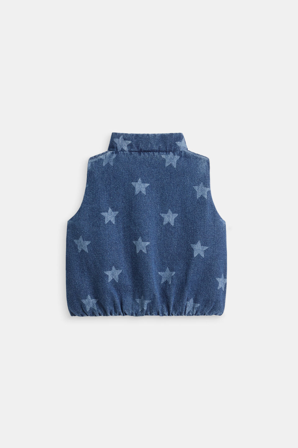 Starry Denim Vest  Indigo