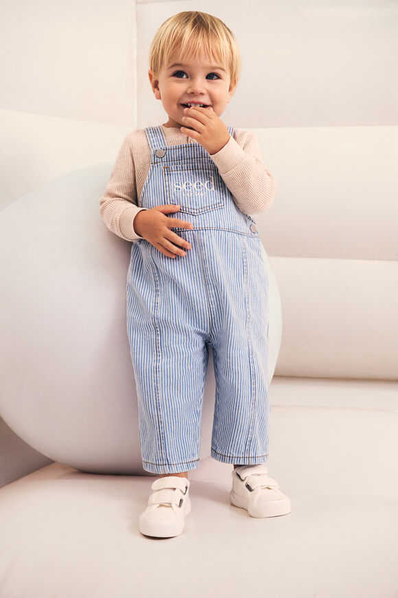 Core Logo Overall  Denim Stripe  hi-res