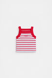 Stripe Logo Rib Tank  Chilli Stripe  hi-res