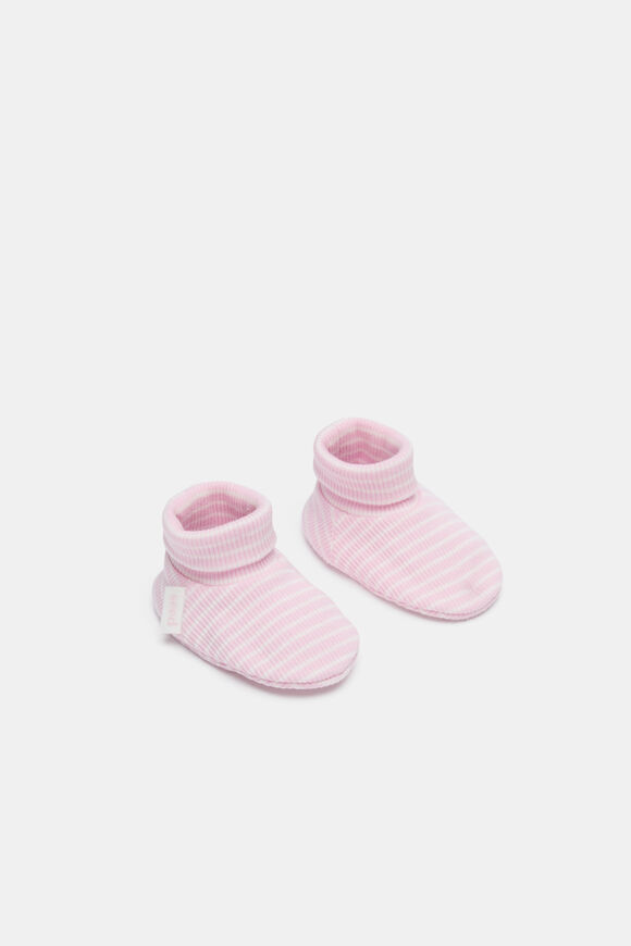 Core Rib Logo Bootie  Posie Stripe  hi-res