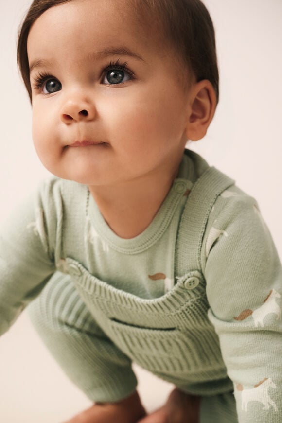 Horse Logo Bodysuit  Sage  hi-res