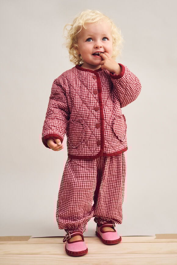 Gingham Jacket  Dark Cherry  hi-res