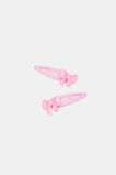 Resin Bow Snaps  Candy Pink  hi-res