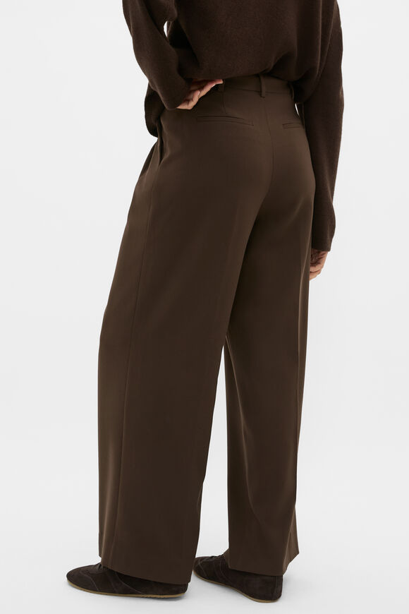 Pleat Front Trouser  Coffee Bean  hi-res