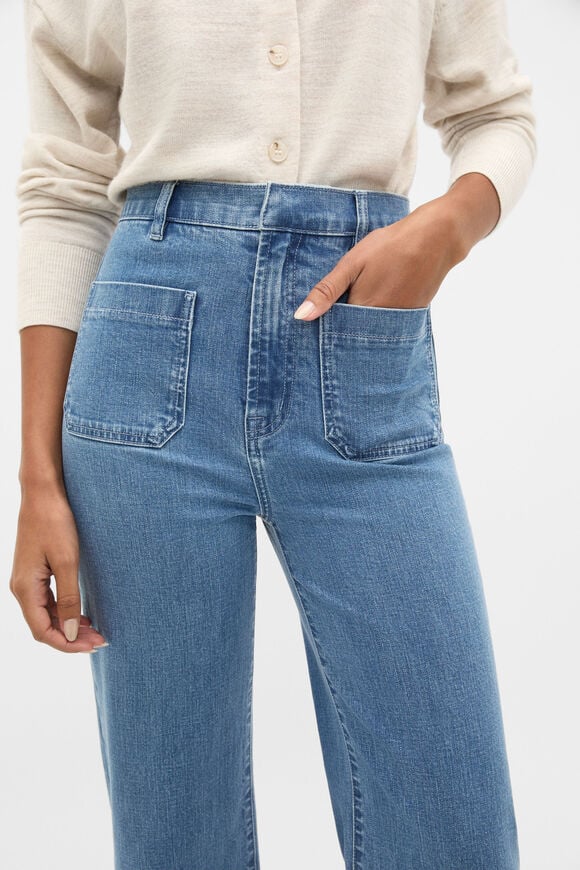 Core Wide Leg Pocket Jean  French Blue Denim  hi-res