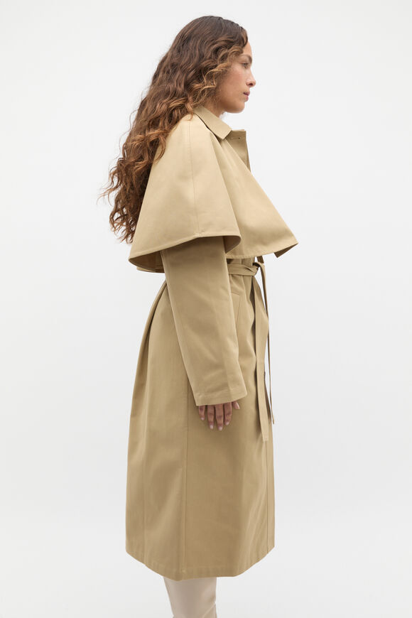 Twill Cape Jacket  Cashew  hi-res