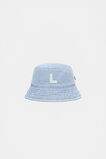 Blue Mini Initial Bucket Hat  L  hi-res