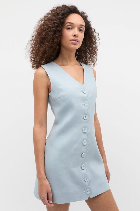 chinese dress ladies Tayla Linen Mini Dress main image 1