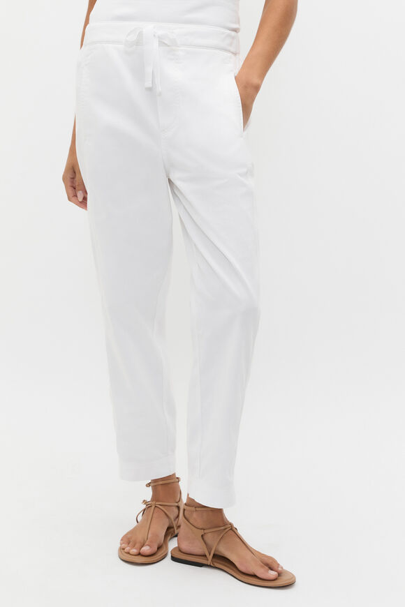 Casual Cotton Tapered Leg Pant  Whisper White  hi-res