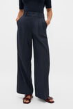 Wool Blend Pinstripe Trouser  Twilight Blue Stripe  hi-res