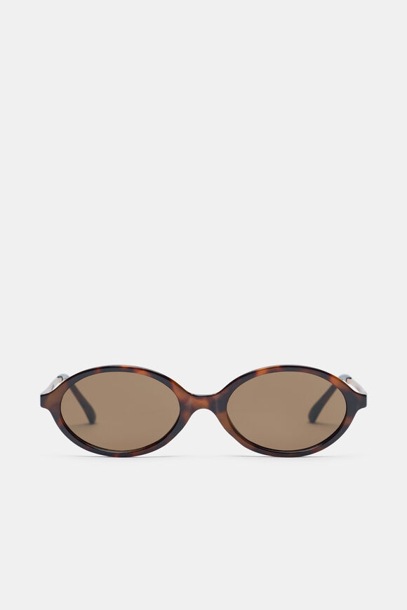 Sabrina Oval Sunglasses  Dark Tort  hi-res