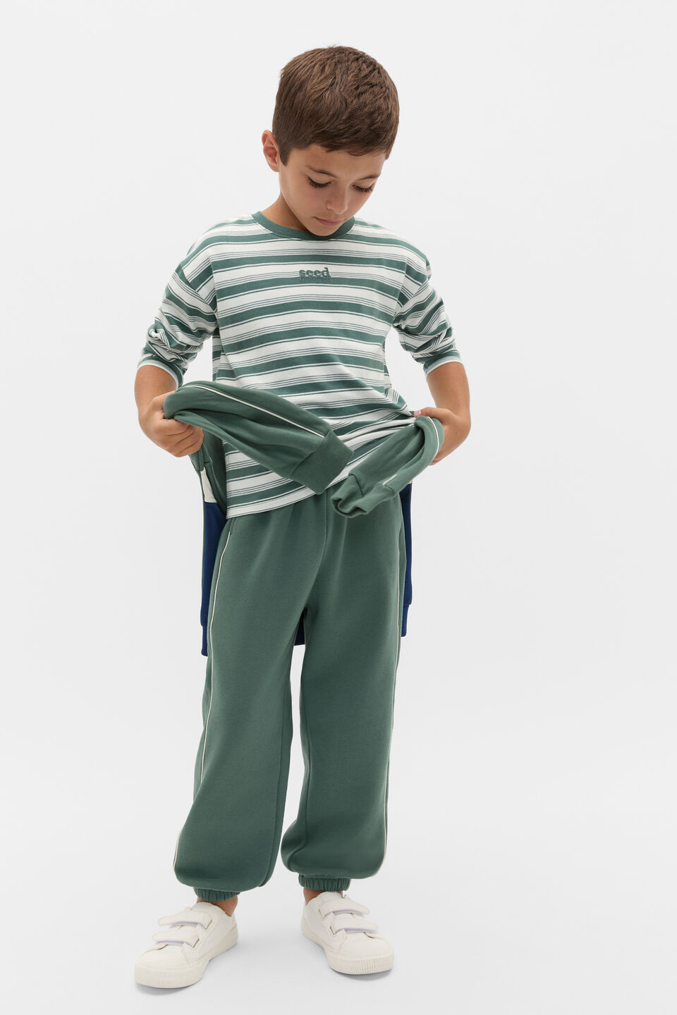 Core Stripe Rugby  Forest