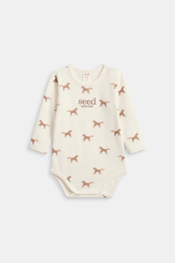 Horse Logo Bodysuit  Classic Cream  hi-res