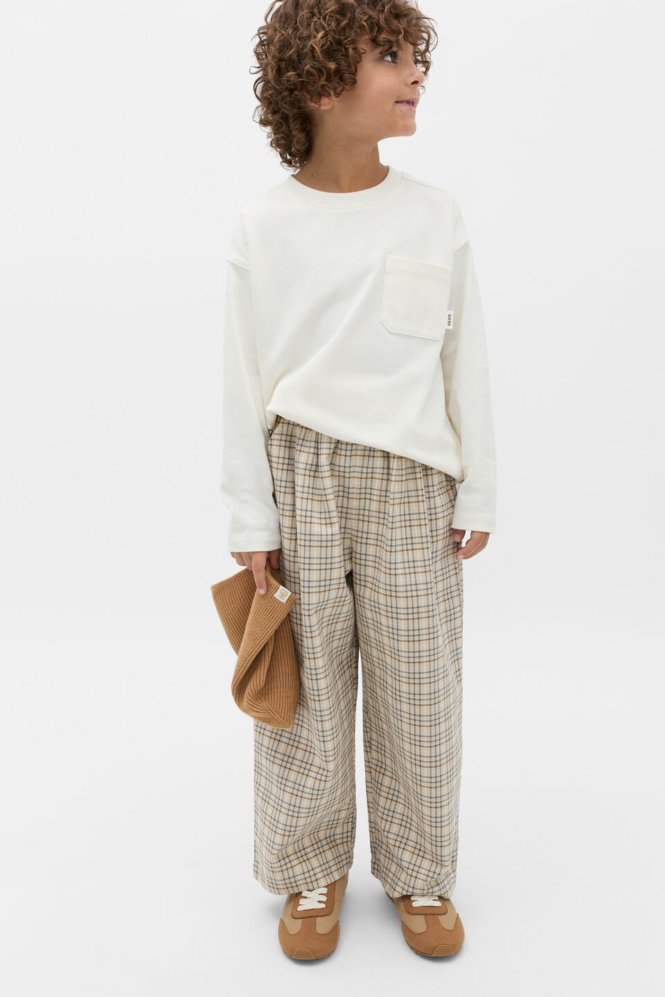 Check Woven Pant  Multi