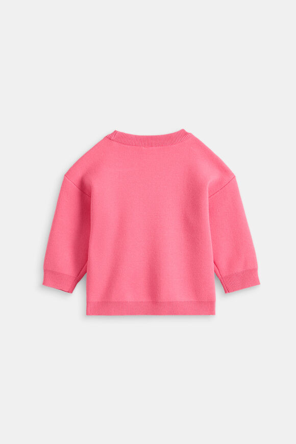 MD Side Stripe Knit Sweater  Bubblegum Pink  hi-res