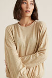 Blouson Sleeve Linen Top    hi-res