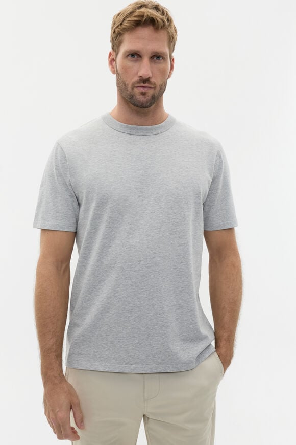 Crew Tee  Silver Marle  hi-res