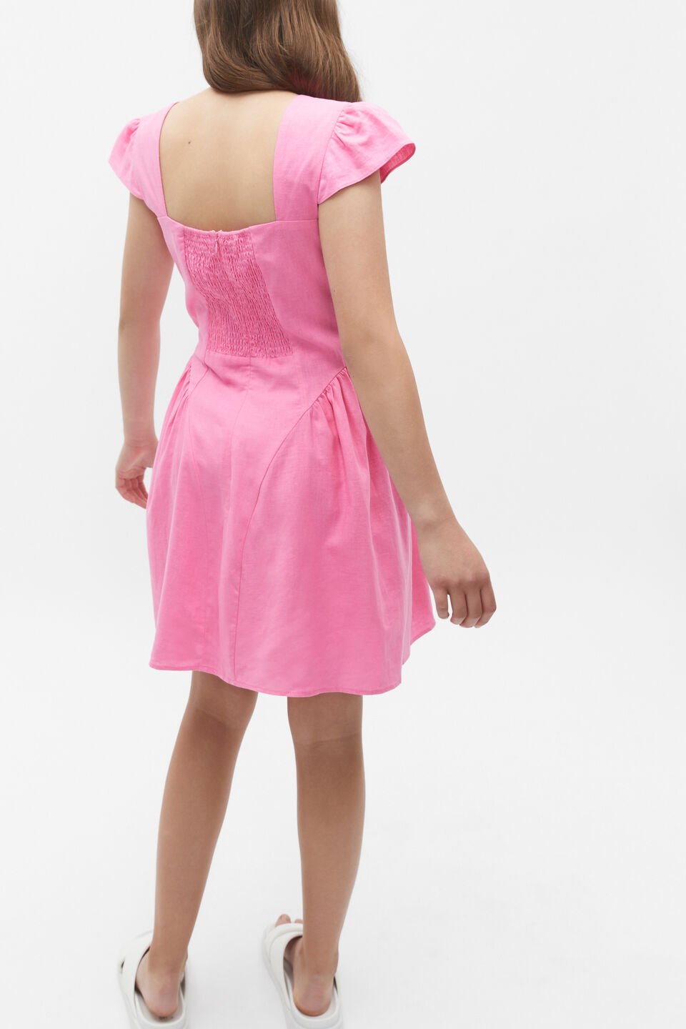 Cap Sleeve Dress  Aurora Pink