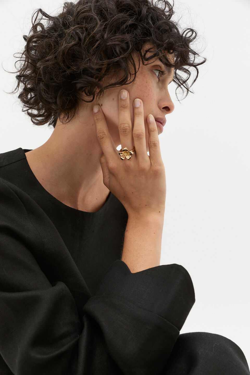 Wildflower Ring  Gold