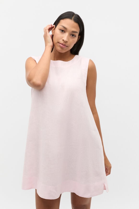 Linen A Line Mini Dress  Primrose  hi-res
