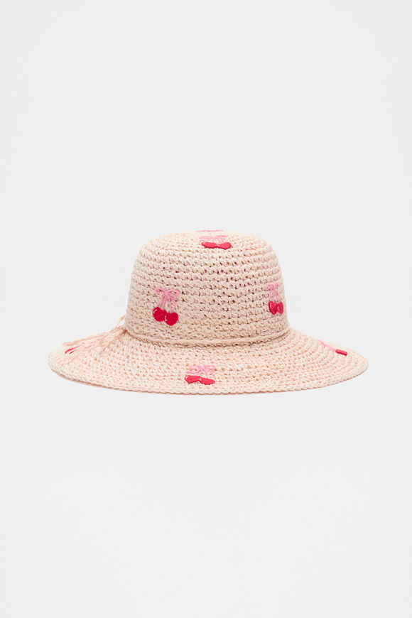 Cherry Straw Hat  Cherry Blossom  hi-res