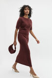 Fluffy Knit Midi Skirt  Merlot  hi-res