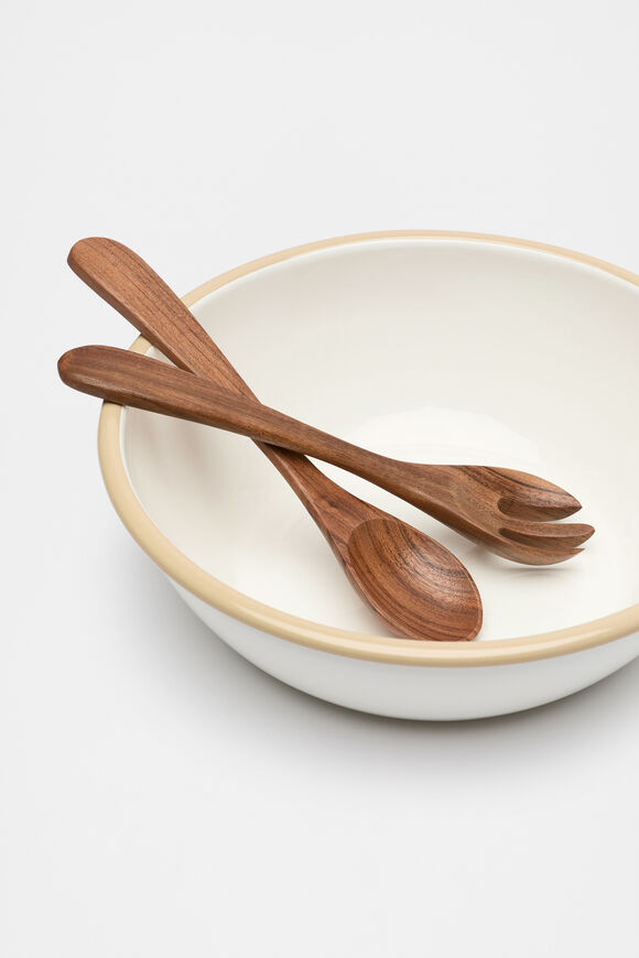 Loretta Large Salad Bowl  Cloud Cream  hi-res