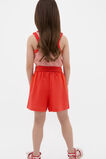 Flat Front Button Short  Strawberry Red  hi-res