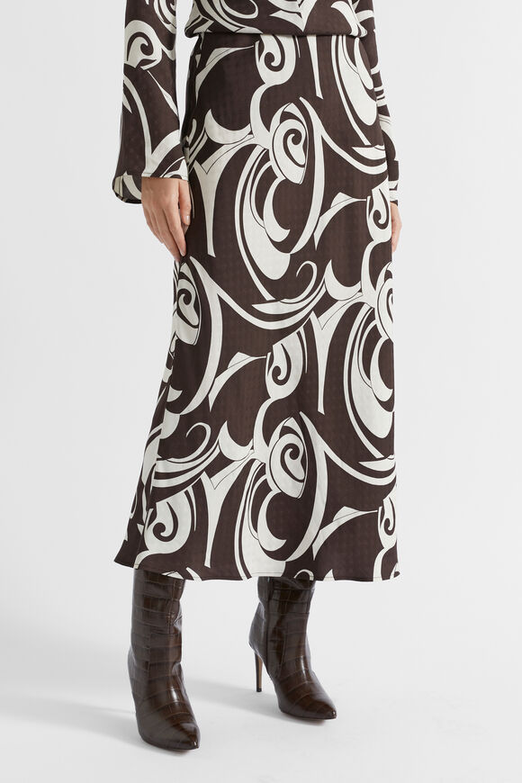 Jacquard Swirl Skirt  Retro Swirl  hi-res