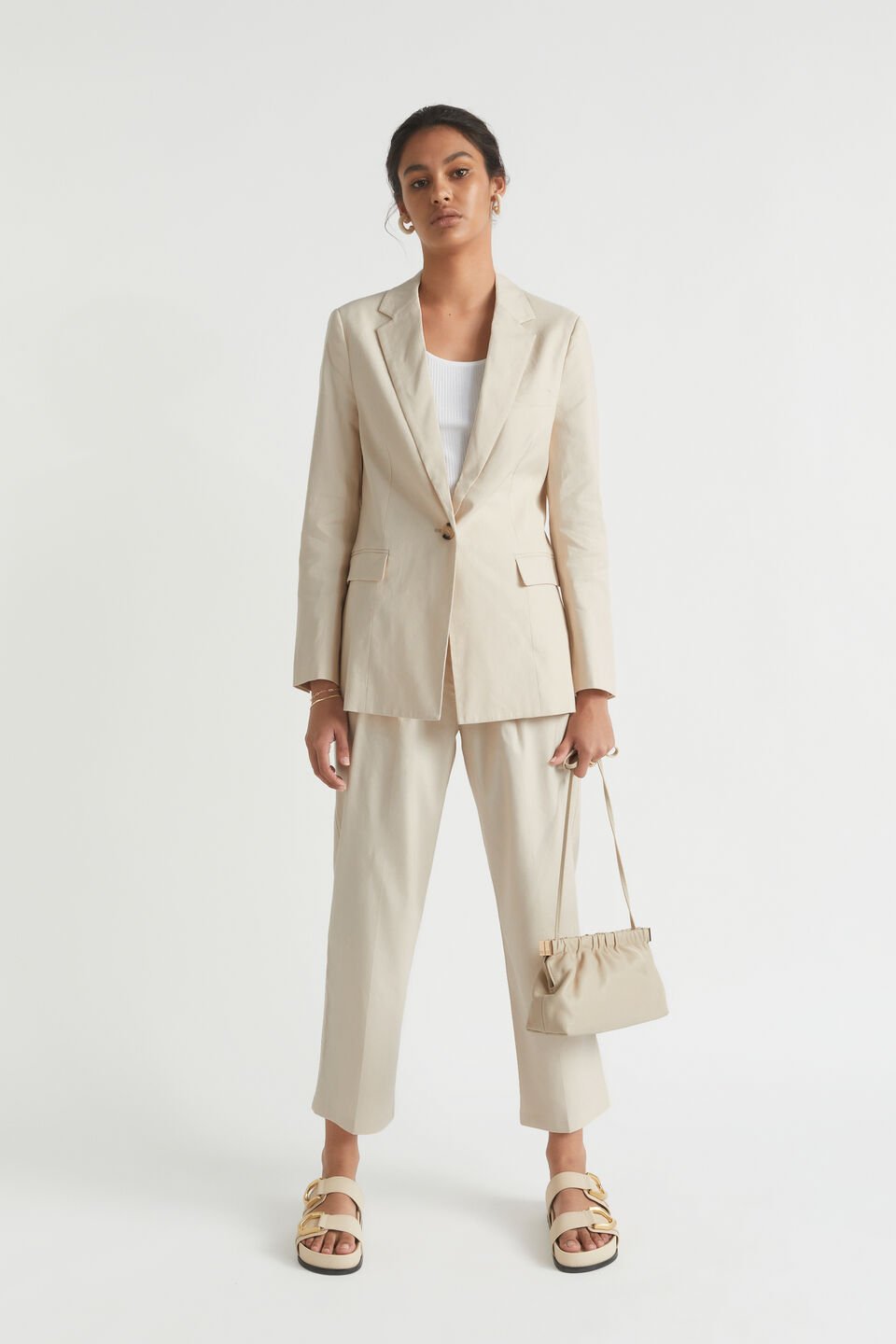 Manstyle Pleat Front Pant  Magnolia